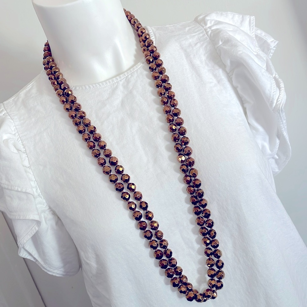 VTG glass large necklace
